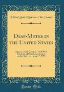Deaf-Mutes in the United States