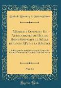 Mémoires Complets Et Authentiques du Duc de Saint-Simon sur le Siècle de Louis XIV Et la Régence, Vol. 14