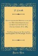 Repertorium der Mineralogischen und Krystallographischen Literatur, vom Ende D. J. 1876 bis Anfang D. J. 1885