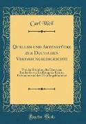 Quellen und Aktenstücke zur Deutschen Verfassungsgeschichte