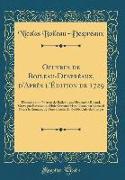 Oeuvres de Boileau-Despréaux, d'Après l'Édition de 1729