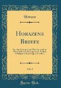 Horazens Briefe, Vol. 1