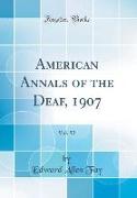 American Annals of the Deaf, 1907, Vol. 52 (Classic Reprint)