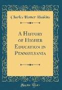 A History of Higher Education in Pennsylvania (Classic Reprint)