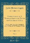 Commentaires de S. Thomas d'Aquin sur Toutes les Epitres de S. Paul, Vol. 5