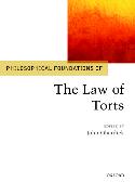 Philosophical Foundations of the Law of Torts