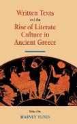 Written Texts and the Rise of Literate Culture in Ancient Greece