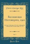 Recherches Historiques, 1901, Vol. 7