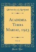 Academia Terra Mariae, 1923, Vol. 20 (Classic Reprint)