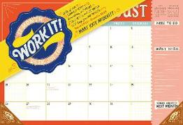 2019 Work it! 17 Month Desk Jotter Wall Calendar