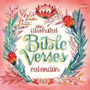 Illustrated Bible Verses Wall Calendar 2019