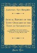 Annual Report of the Town Officers of the Town of Sanbornton