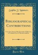 Bibliographical Contributions