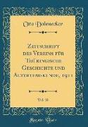 Zeitschrift des Vereins für Thüringische Geschichte und Altertumskunde, 1911, Vol. 20 (Classic Reprint)