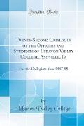 Twenty-Second Catalogue of the Officers and Students of Lebanon Valley College, Annville, Pa