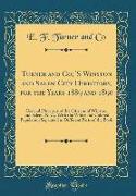 Turner and Co, 'S Winston and Salem City Directory, for the Years 1889 and 1890