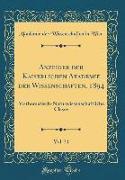 Anzeiger der Kaiserlichen Akademie der Wissenschaften, 1894, Vol. 31