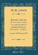 Bericht Über Die Senckenbergische Naturforschende Gesellschaft in Frankfurt Am Main: Von Juni 1870 Bis Juni 1871 (Classic Reprint)