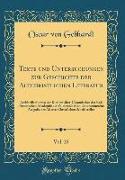 Texte und Untersuchungen zur Geschichte der Altchristlichen Literatur, Vol. 25