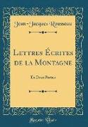 Lettres Écrites de la Montagne