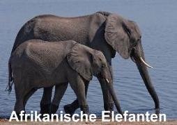 Afrikanische Elefanten (Tischaufsteller DIN A5 quer)