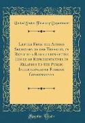 Letter From the Acting Secretary of the Treasury, in Reply to a Resolution of the House of Representatives in Relation to the Public Indebtedness of Foreign Governments (Classic Reprint)