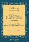 Die Geheimen Beschlüsse der Wiener Kabinets-Konferenzen vom Jahre 1834