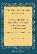 Annual Reports of the Town Officers of Fitzwilliam, New Hampshire: For the Year Ending December 31, 1984 (Classic Reprint)