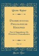 Dissertationes Philologicae Halenses, Vol. 13