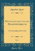 Mittelhochdeutsches Handwörterbuch, Vol. 3