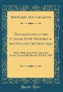 Transactions of the Illinois State Historical Society, for the Year 1930