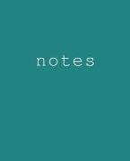 Notes: Vintage Blue Retro Notes Journal (Blank/Lined)