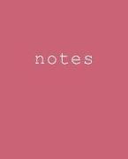 Notes: Monroe Pink Retro Notes Journal (Blank/Lined)
