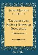 Testamento di Messer Giovanni Boccaccio