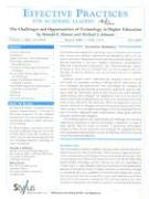 Effective Practices for Academic Leaders: The Challenges and Opportunities of Technology in Higher Education