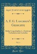 A. F. G. Langbein's Gedichte, Vol. 5