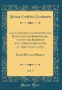 Ideen-Magazin für Architecten, Künstler und Handwerker, die mit der Baukunst und Ihren Einzelheiten zu Thun Haben, 1837, Vol. 3