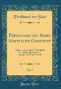 Ferdinand von Saars Sämtliche Gedichte, Vol. 2