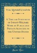 A Tabular Statement of Infant-Welfare Work by Public and Private Agencies in the United States (Classic Reprint)