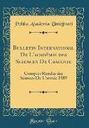 Bulletin International De L'académie des Sciences De Cracovie