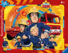 Ravensburger Kinderpuzzle - 06114 Sam, der Feuerwehrmann - Rahmenpuzzle für Kinder ab 4 Jahren, mit 33 Teilen