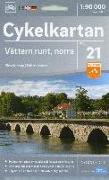 Radwanderkarte 21 Vättern Runt, norra delen 1:90 000