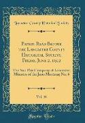 Papers Read Before the Lancaster County Historical Society, Friday, June 2, 1912, Vol. 16