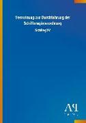 Verordnung zur Durchführung der Schiffsregisterordnung