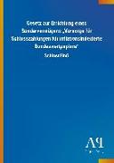 Gesetz zur Errichtung eines Sondervermögens ¿Vorsorge für Schlusszahlungen für inflationsindexierte Bundeswertpapiere¿