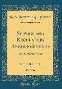 Service and Regulatory Announcements, Vol. 136