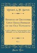 Synopsis of Criticisms Upon Those Passages of the Old Testament, Vol. 1