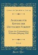 Anzeiger für Kunde der Deutschen Vorzeit, Vol. 10