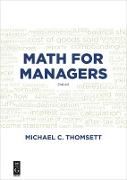 Math for Managers