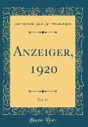 Anzeiger, 1920, Vol. 57 (Classic Reprint)